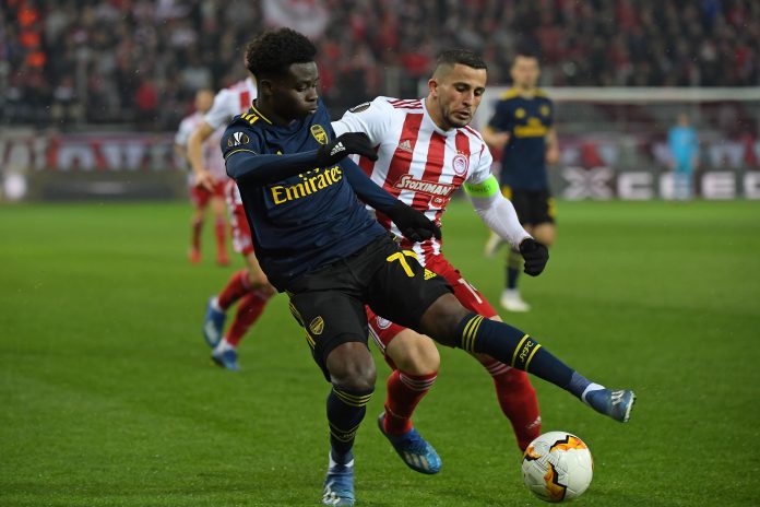 Saka e Elabdellaoui (©Getty Images)