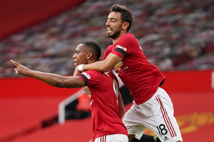 Martial e Bruno Fernandes (©Getty Images)